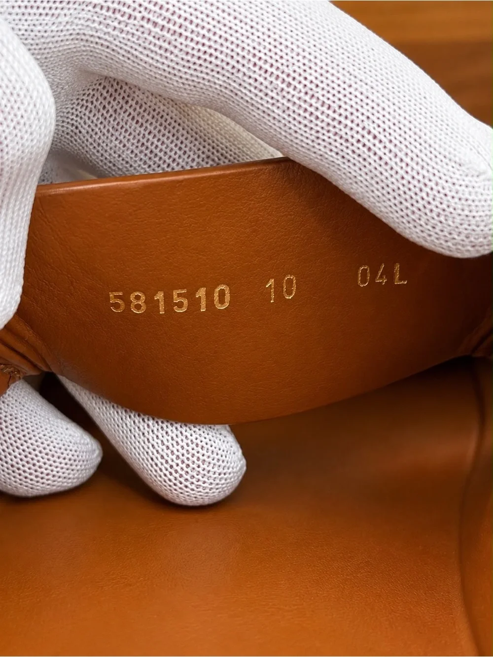 Authentic Gucci Double G Leather Slingback Sandals – Brown/Cognac – Size US 10
